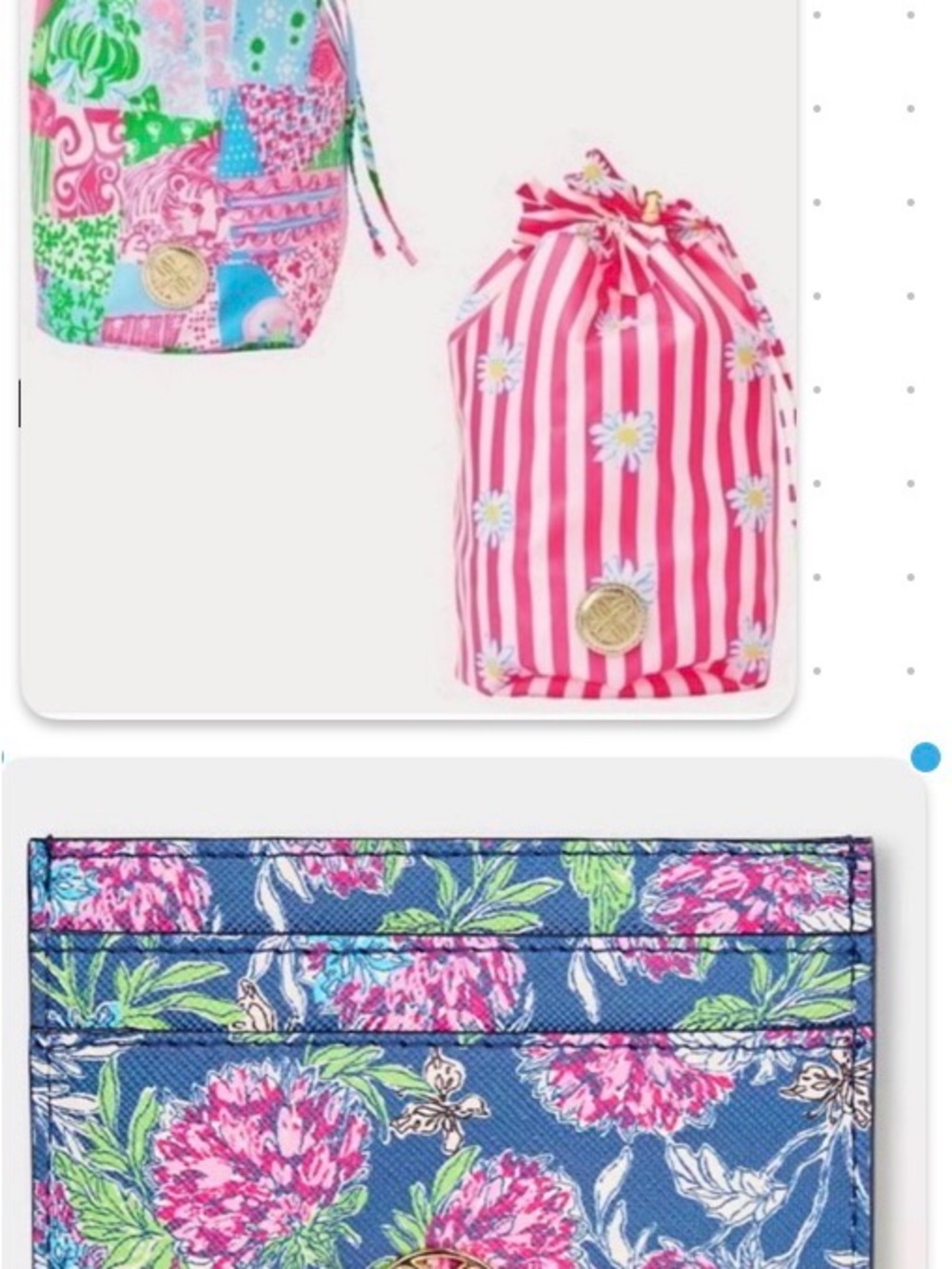 Lilly Pulitzer 2 Pool Pouches & Card Case